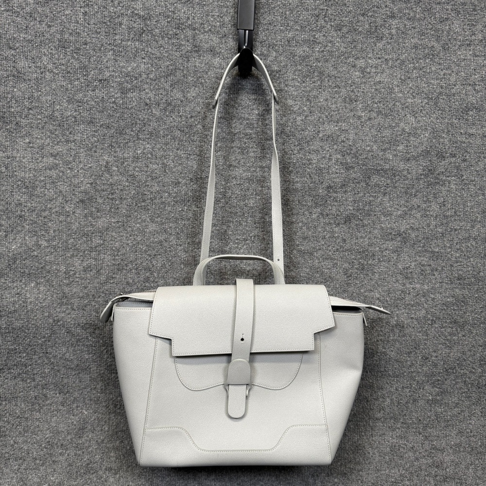 Senreve Bag Midi Maestra Ice Blue Leather Convertible Satchel Backpack Purse